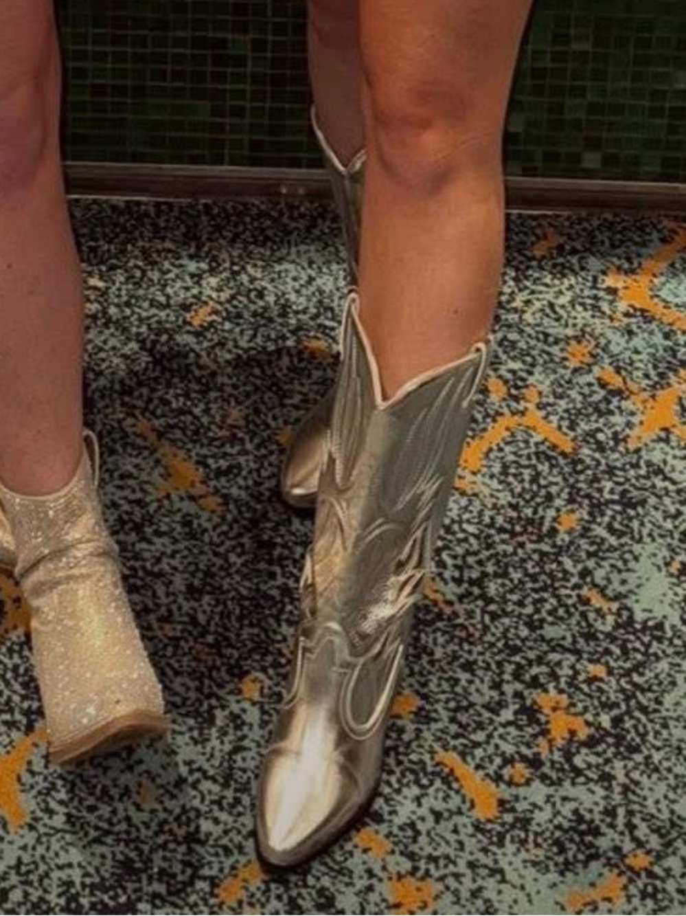 Women's Silver Cowgirl Boots